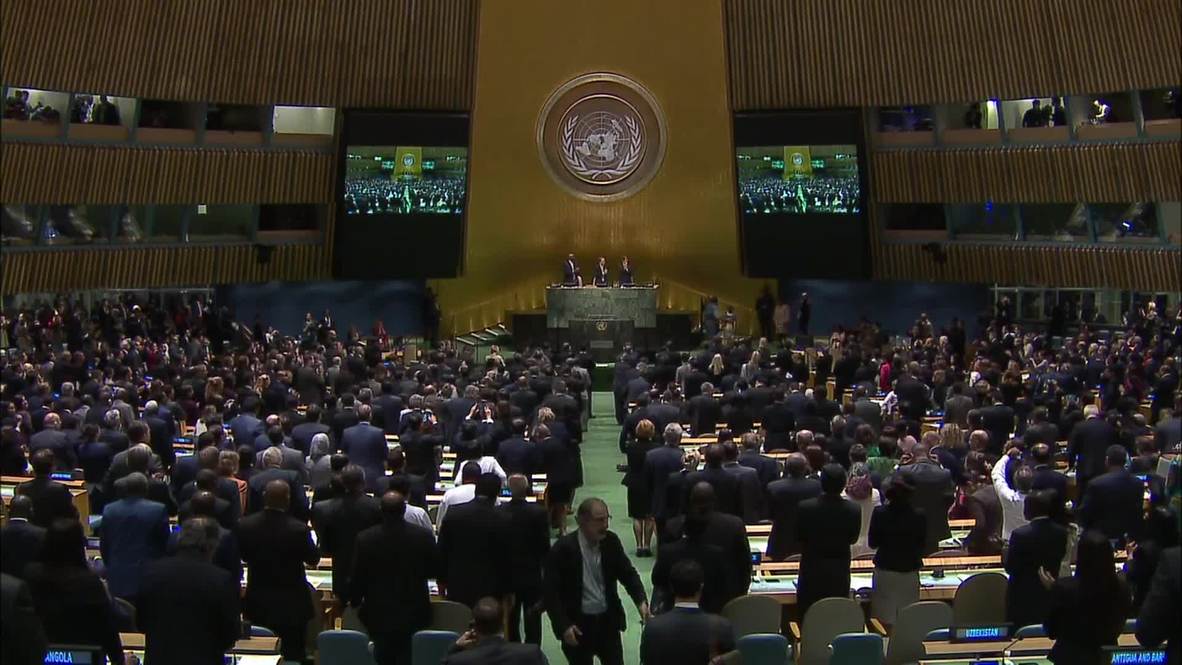 USA: DiCaprio warns UN on climate change - "make history or be vilified by it" - POOL