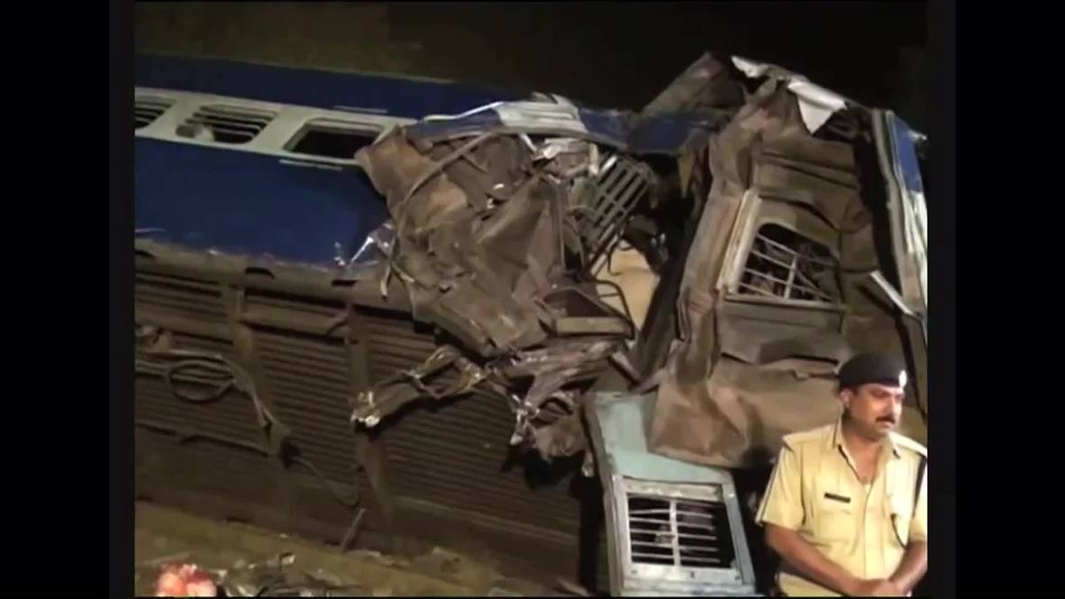 India: Train collision leaves at least 12 dead *GRAPHIC*