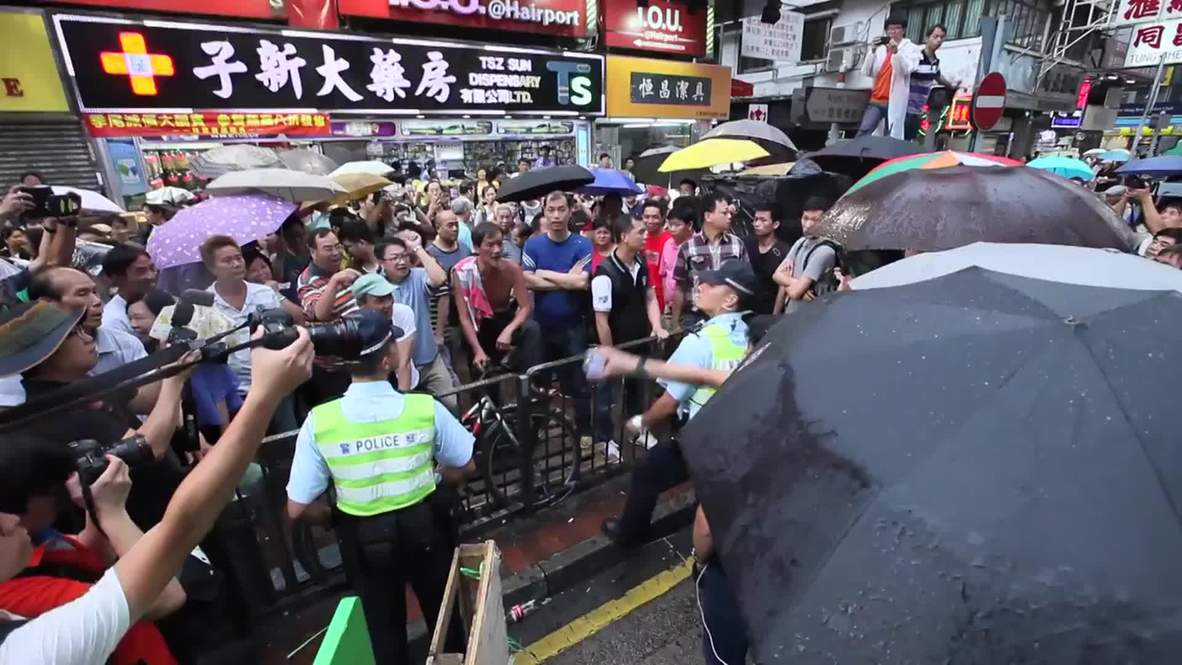 Hong Kong: Conflicts between protesters intensify in Mong Kok