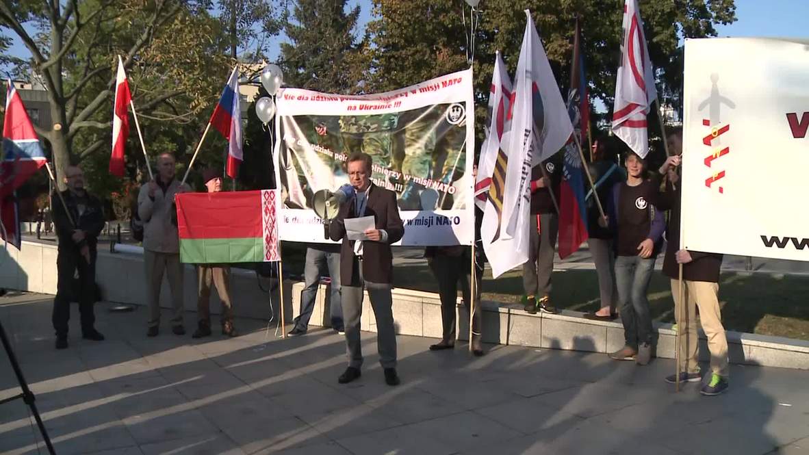 Poland: Protesters rally against military support for Kiev