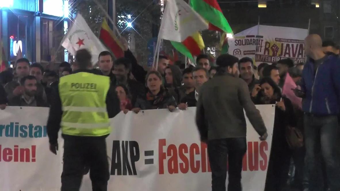 Germany: Protesters say "fascist" Erdogan no different than IS over Kobane inaction