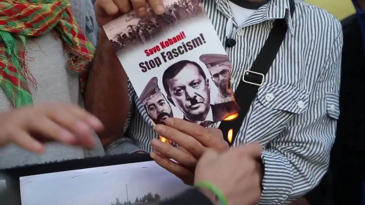 Greece: See hundreds rally for Kobane in Athens
