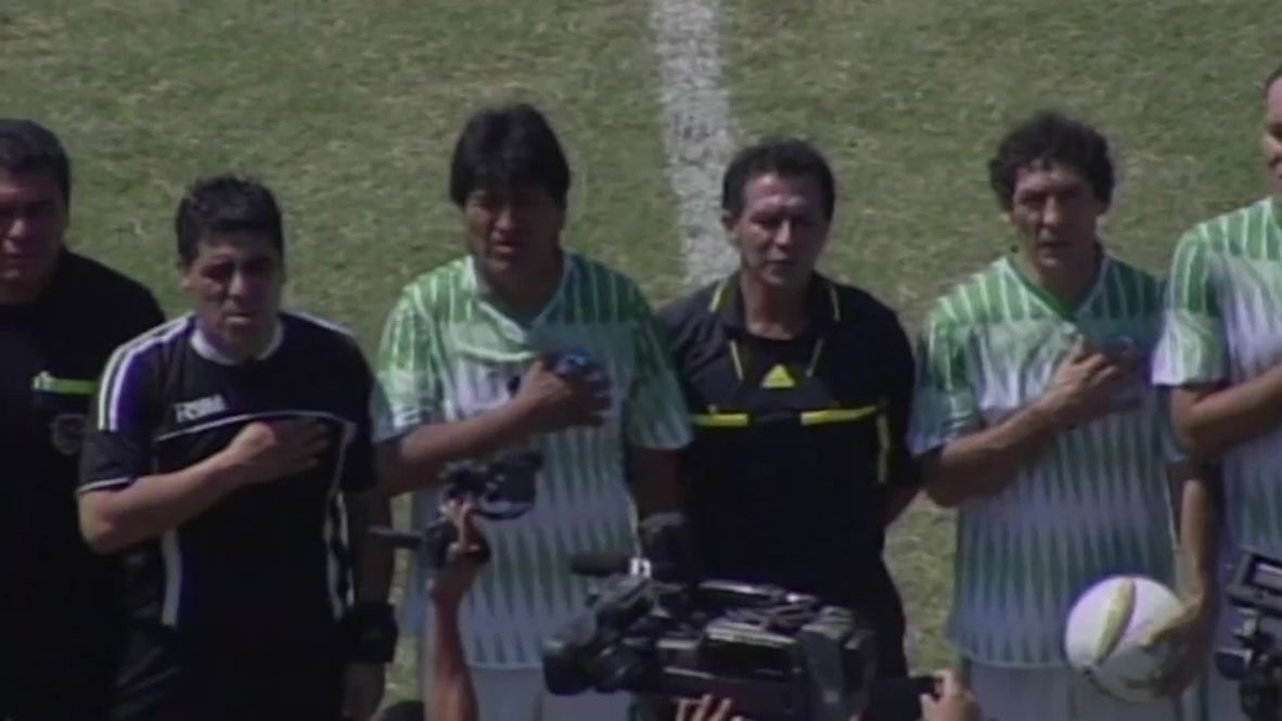 Bolivia: Watch Evo Morales play against ex-Real Madrid stars