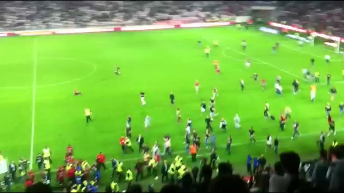 France: Watch Nice fans launch pitch invasion after 1-0 loss to Corsica