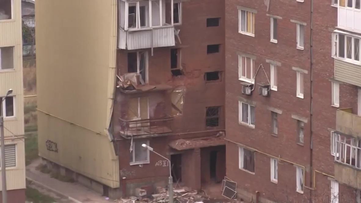 Ukraine: This Donetsk apartment block gets shelled every week