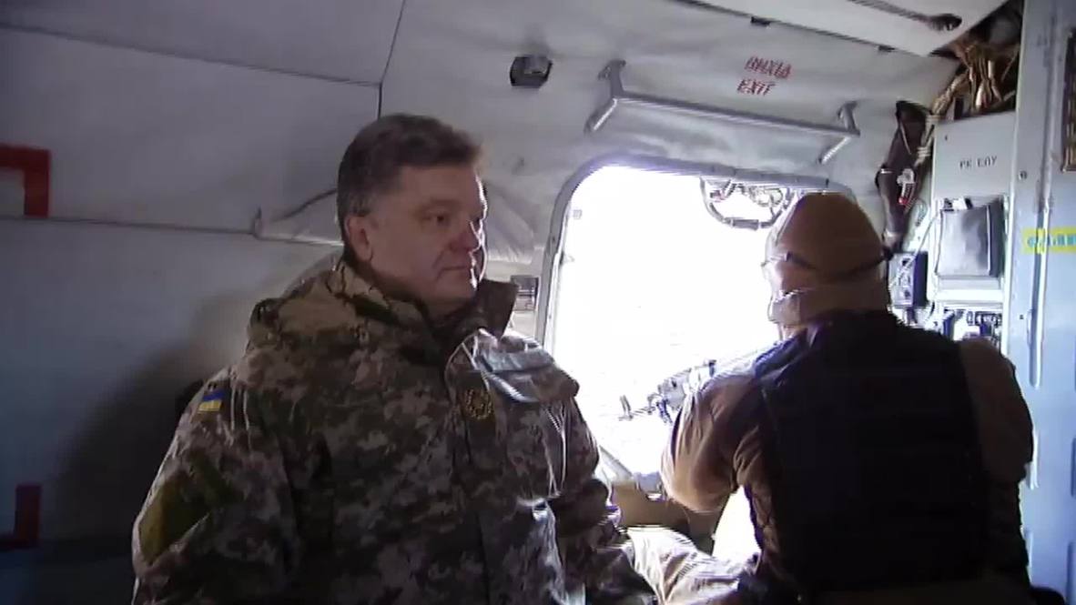 Ukraine: Poroshenko flies to Kramatorsk on election day