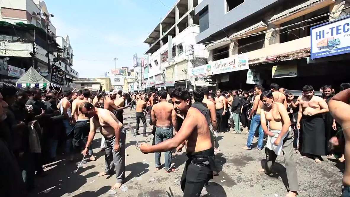 India: Watch bloody Day of Ashura celebrations *GRAPHIC*