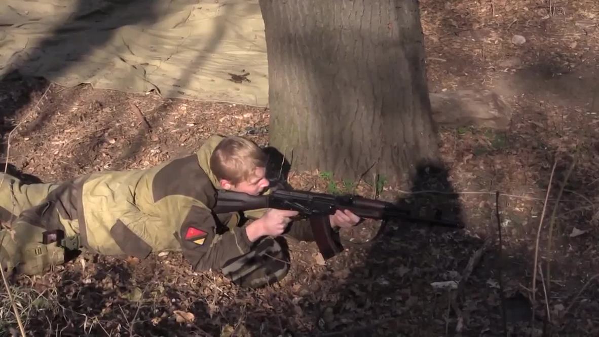Ukraine: See 15-yo train with Vostok Battalion in Donetsk