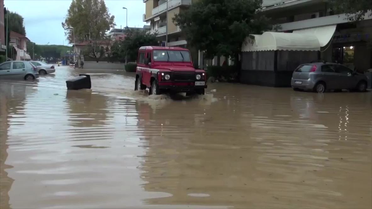 Italy: Major flooding grinds Tuscany city to a halt