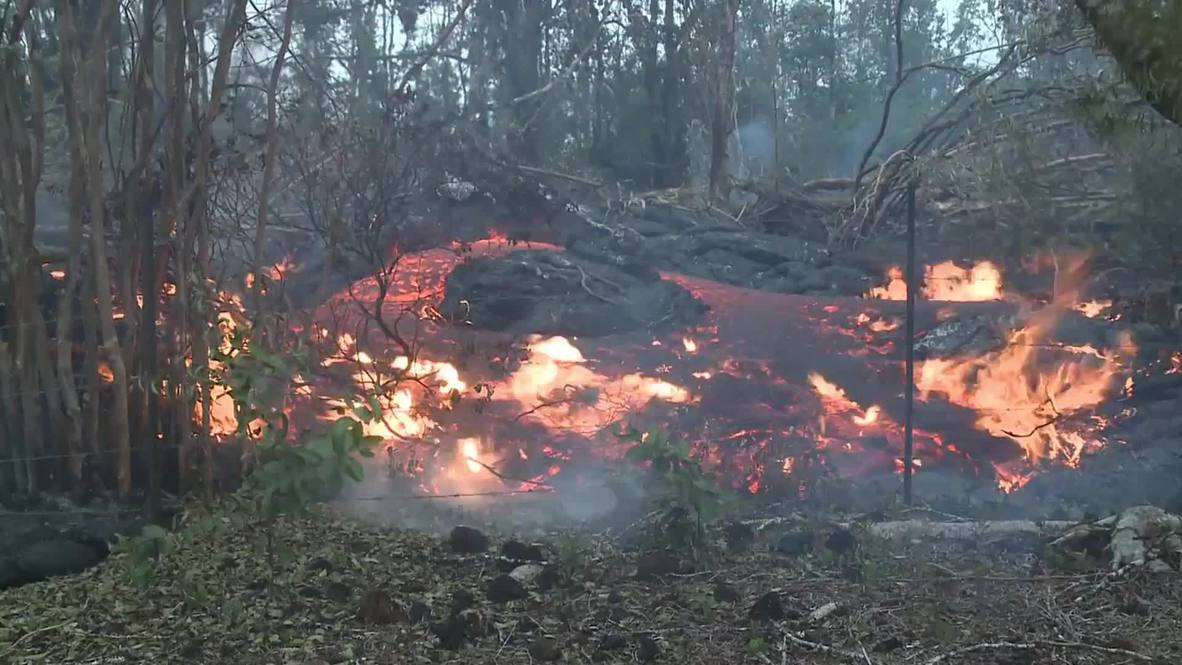 USA: See the fiery face of LAVA eating up one Hawaiian village