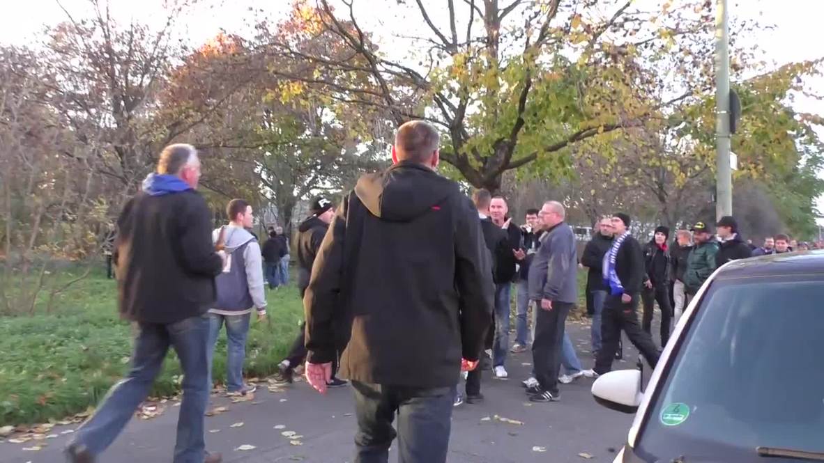 Germany: See fists fly after Berlin football match