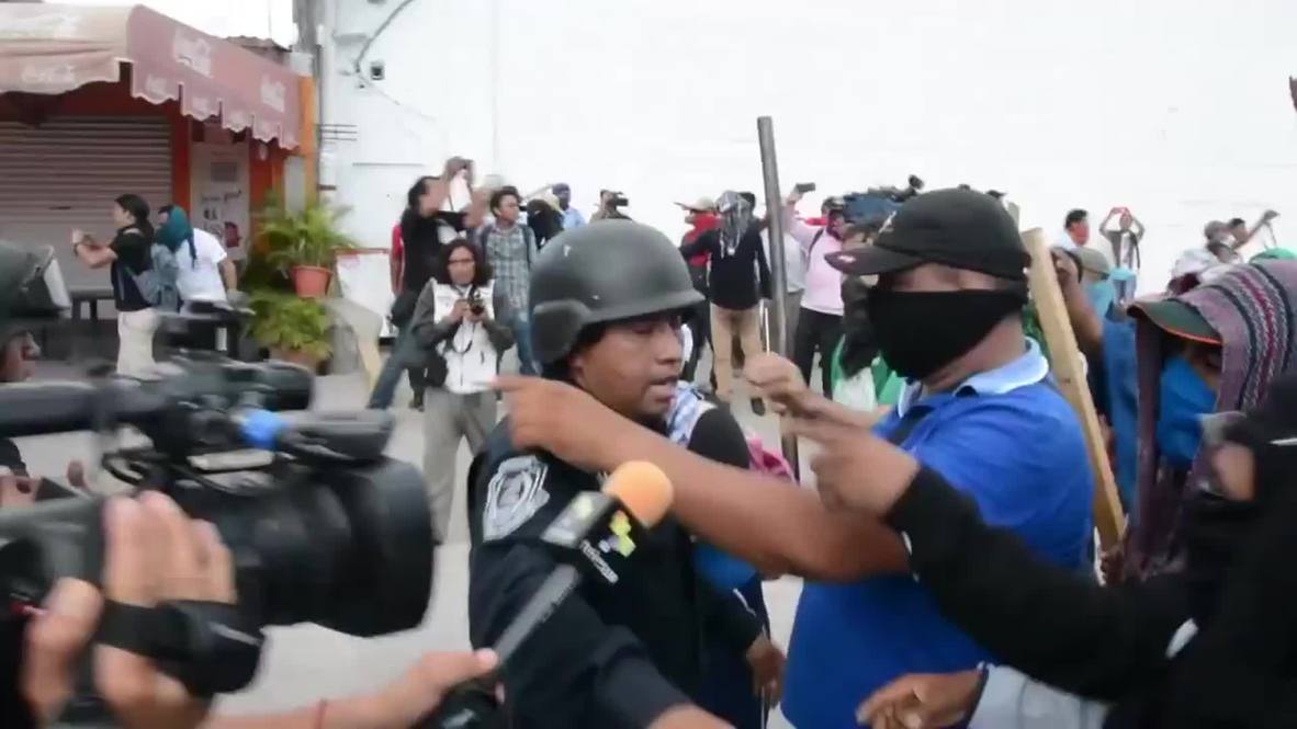 Mexico: Watch moment a Guerrero cop is taken HOSTAGE