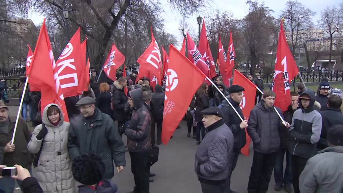 Russia: Moscow sees 500 rail against 'Rotenburg Law and oligarchy'