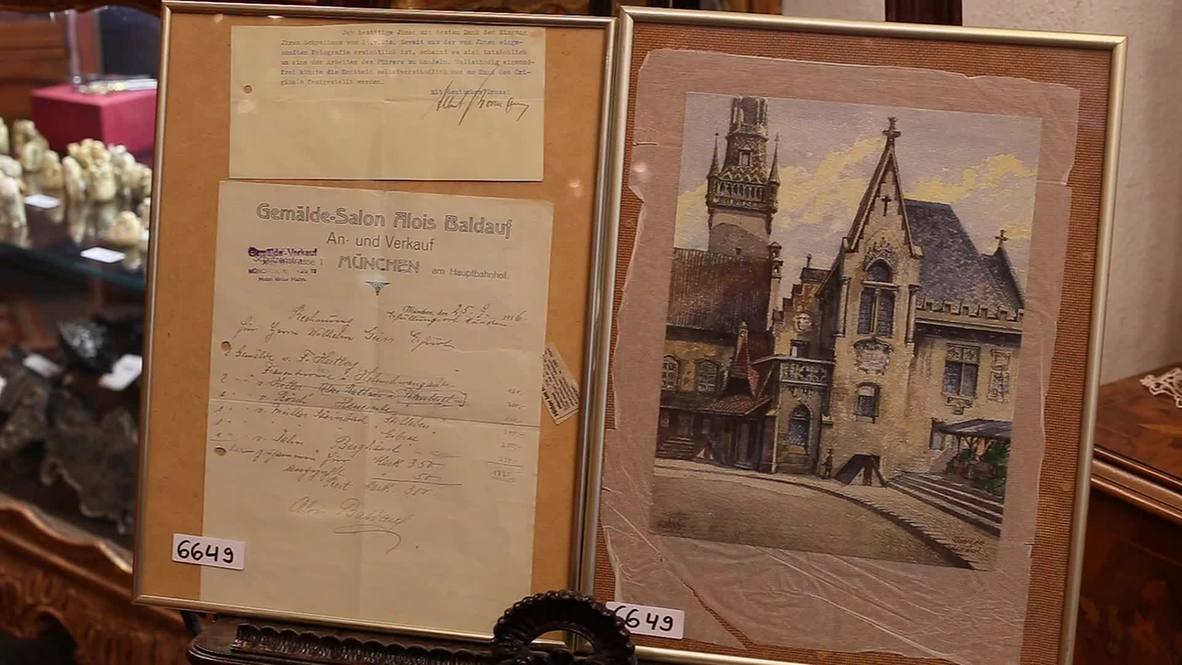 Germany: This painting by HITLER could sell for over $60,000
