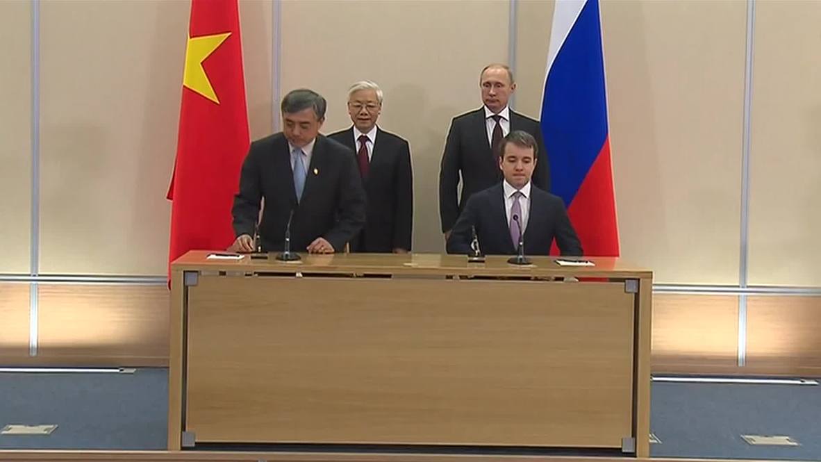 Russia: Vietnamese and Russian officials sign oil and gas deals in Sochi
