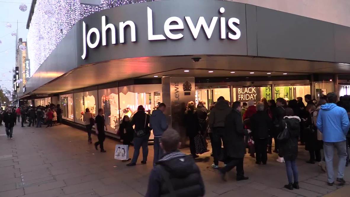 UK: It's Black Friday, so these people queued from midnight for trainers!
