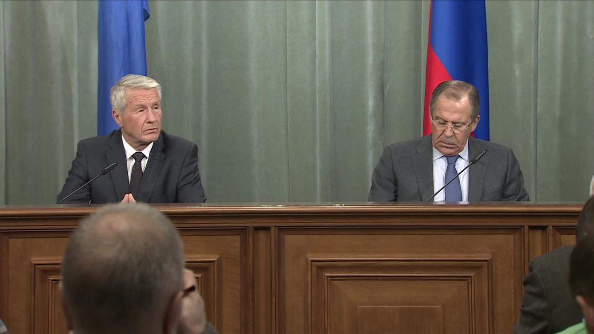 Russia: "Minsk agreements key to ending Ukraine crisis," agree Lavrov and Jagland