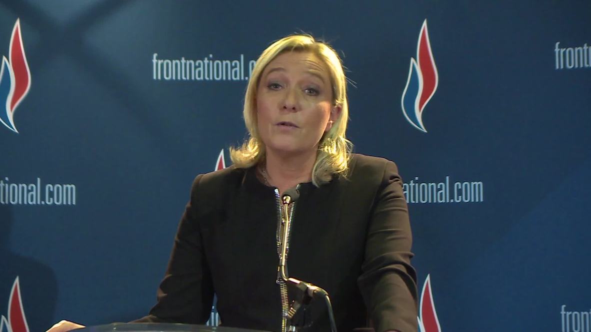 France: Le Pen admits she "admires" Putin