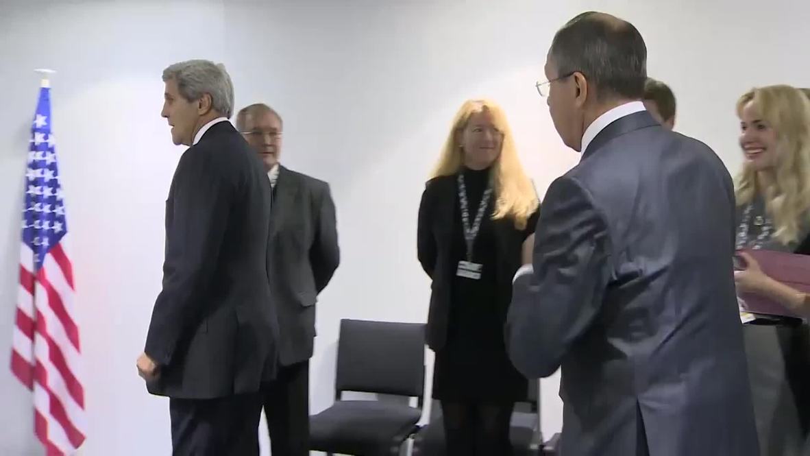 Switzerland: Lavrov and Kerry come face-to-face to talk Ukraine