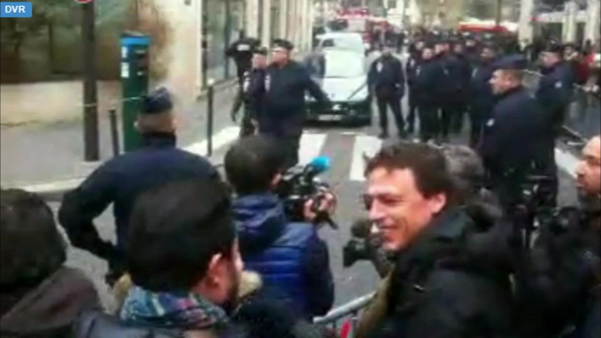 France: Police lock down Charlie Hebdo HQ after Paris massacre