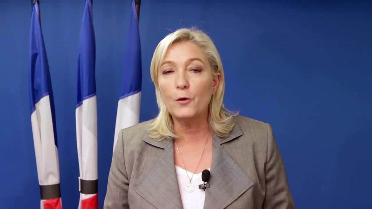 France: "Front National will march with the people" - Le Pen