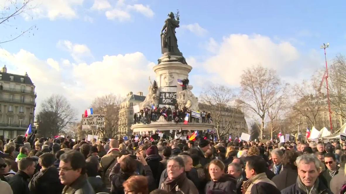 France: Thousands pour into Paris for Charlie Hebdo rally
