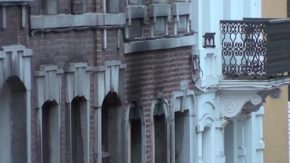 Belgium: See the battle scars of 'anti-terror' op building