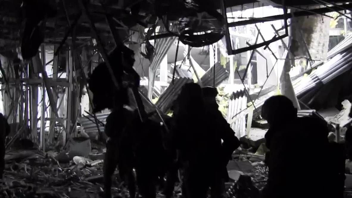 Ukraine: See the DESTROYED Donetsk Airport now under DPR control