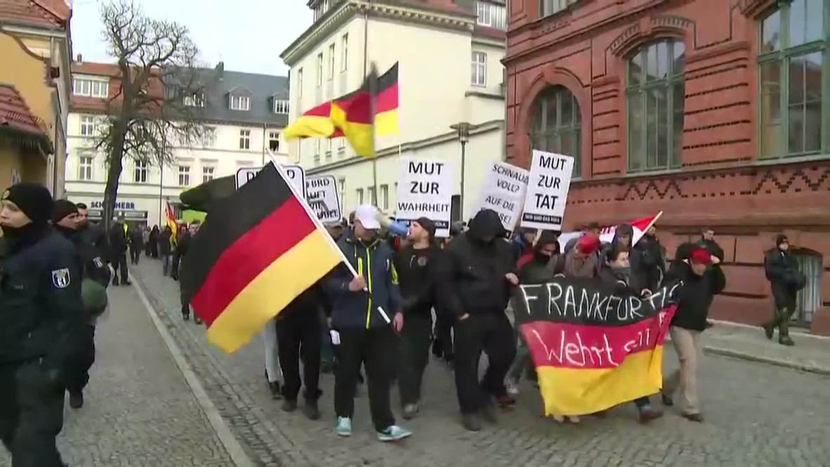 Germany: Anti-asylum march in Frankfurt