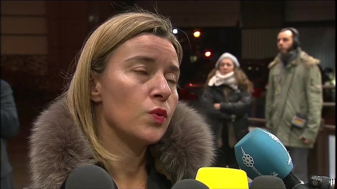 Belgium: 'Return of violence in E Ukraine not good news' - Mogherini