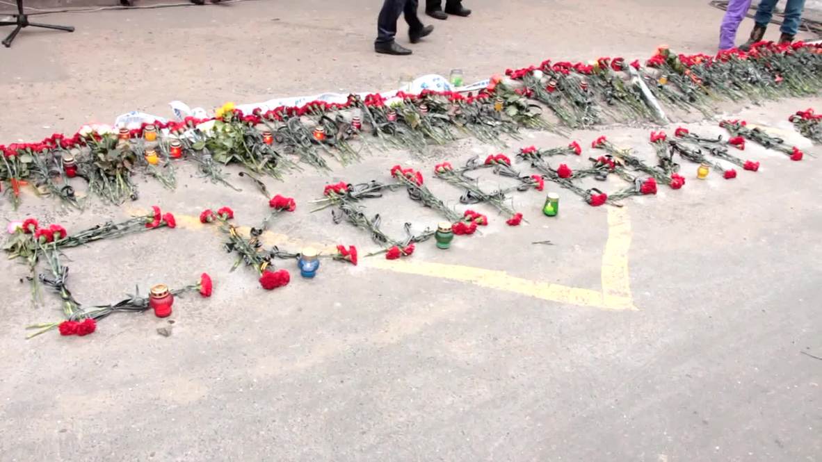 Ukraine: Hundreds mourn the victims of Bosse bus station shelling