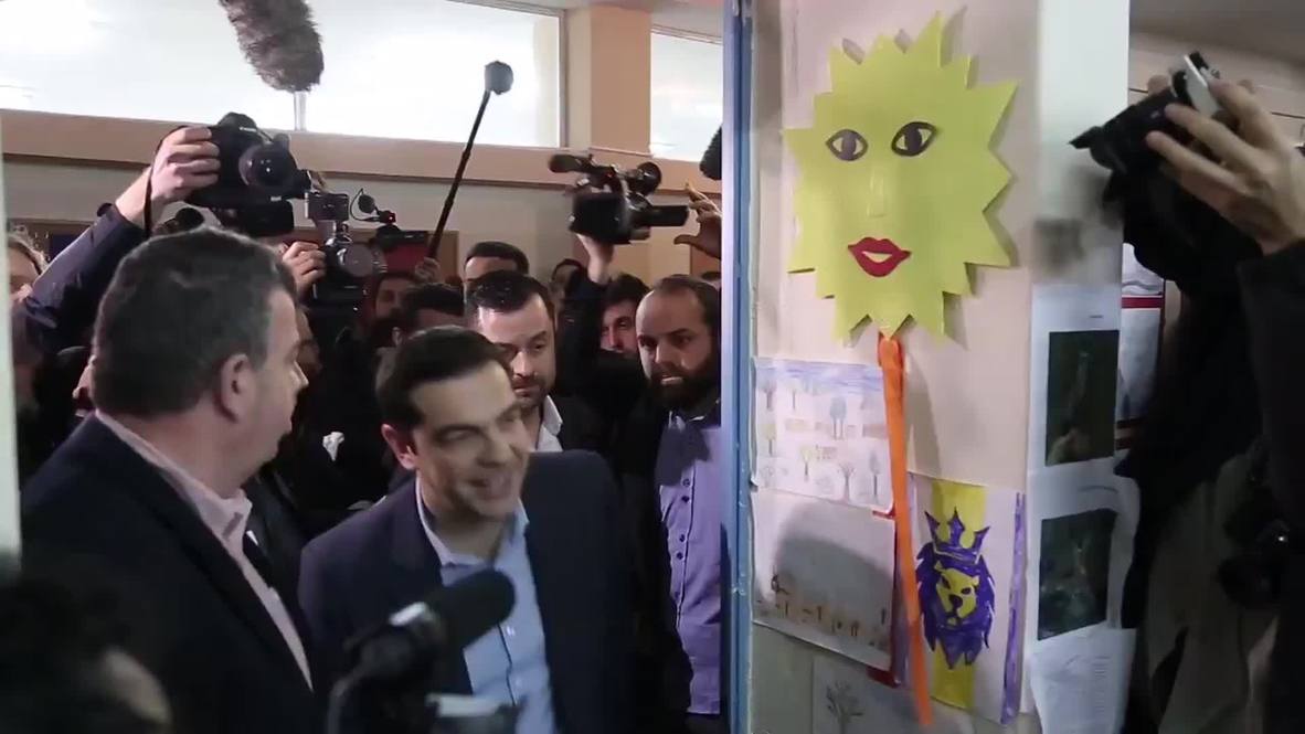 Greece: Syriza leader casts "historic" vote: "Our future is NOT austerity"