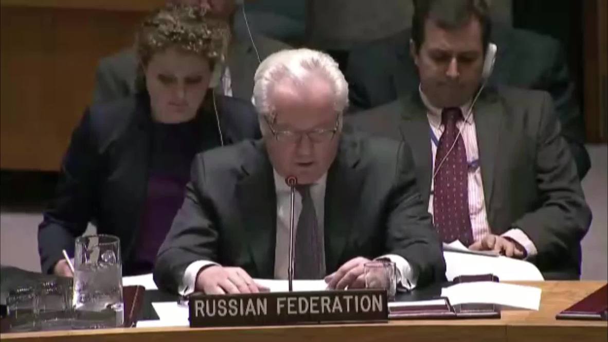UN: Churkin calls on West to 'stop egging on Ukrainian hawks'