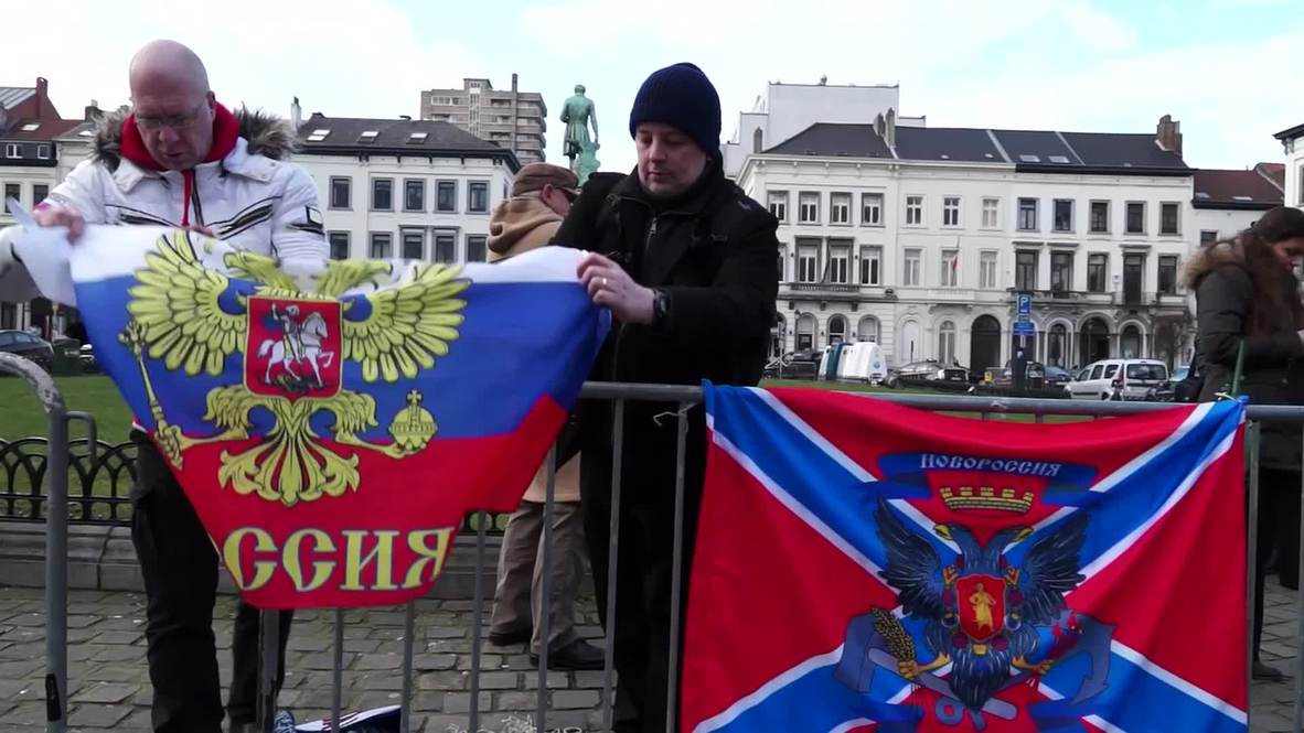 Belgium: Brussels protesters remember Odessa massacre