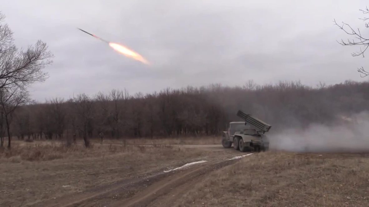 Ukraine: Lugansk militia barrage army positions with Grad missiles