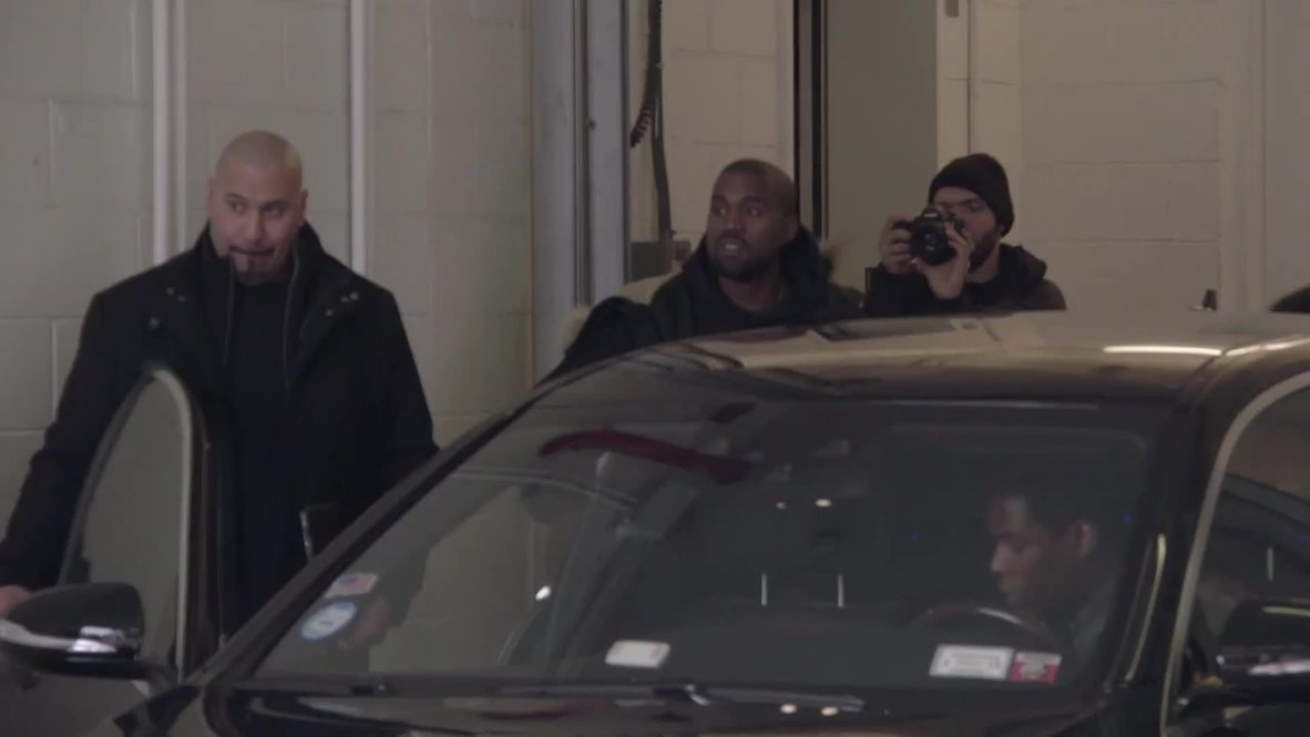 USA: Kanye West surprises New Yorkers at Yeezy boot launch