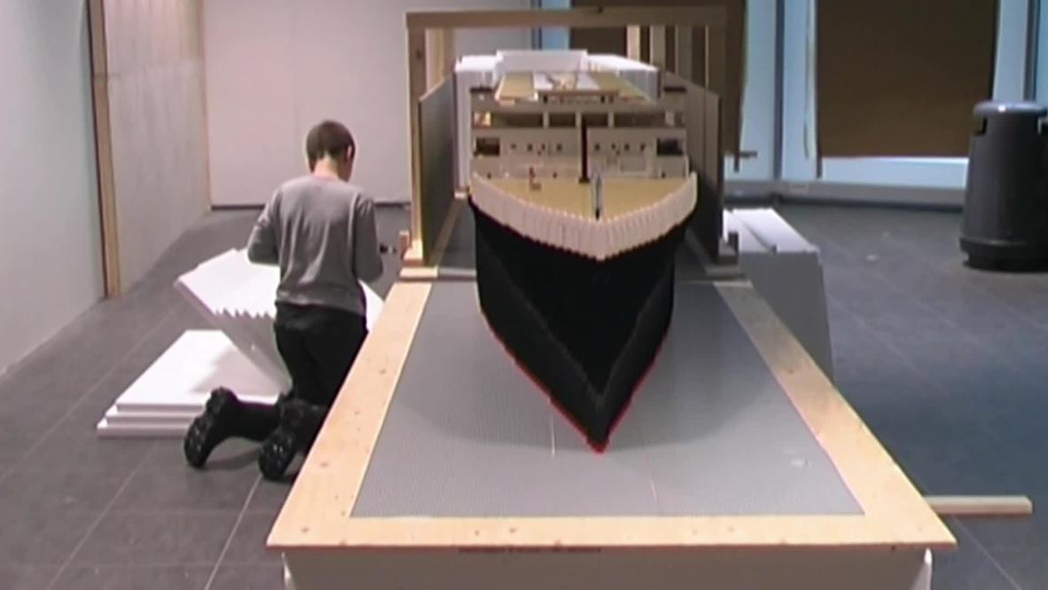 Iceland: Lego help autistic boy build SUPER LARGE Titanic replica