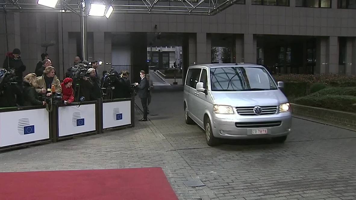 Belgium: Greek FM Varoufakis arrives for Eurogroup negotiations