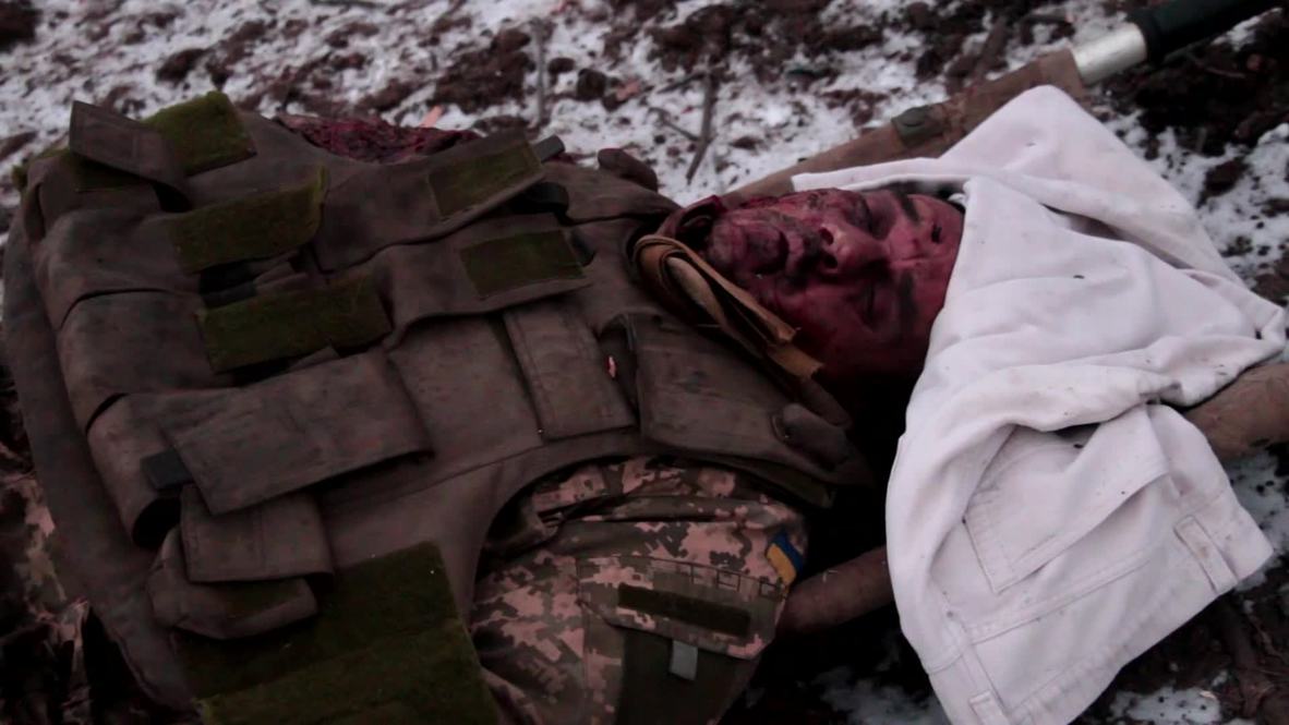 Ukraine: Bodies of Kiev troops litter abandoned Debaltsevo camp site *GRAPHIC*