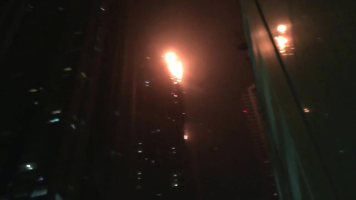 UAE: Huge FIRE engulfs one of the world's tallest residential buildings