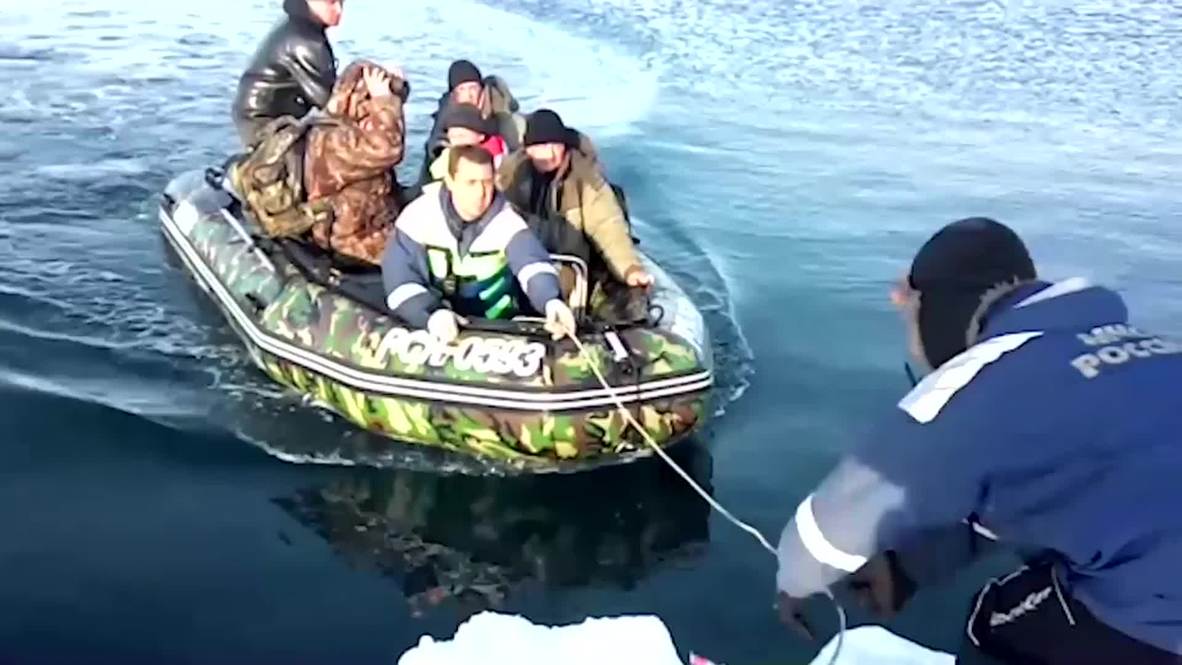 Russia: EMERCOM rescues over 200 fishermen in freezing conditions
