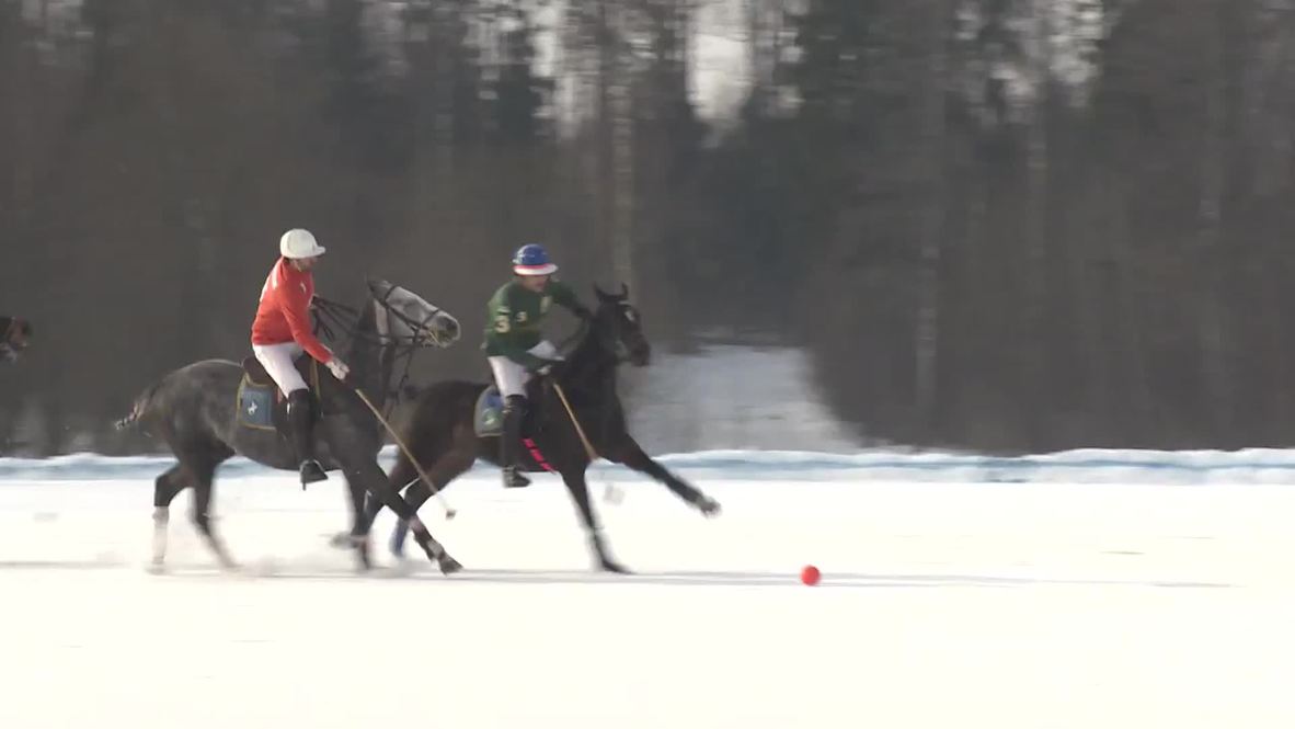 Russia: Muscovites play a spot of Winter Polo at Tseleevo Open