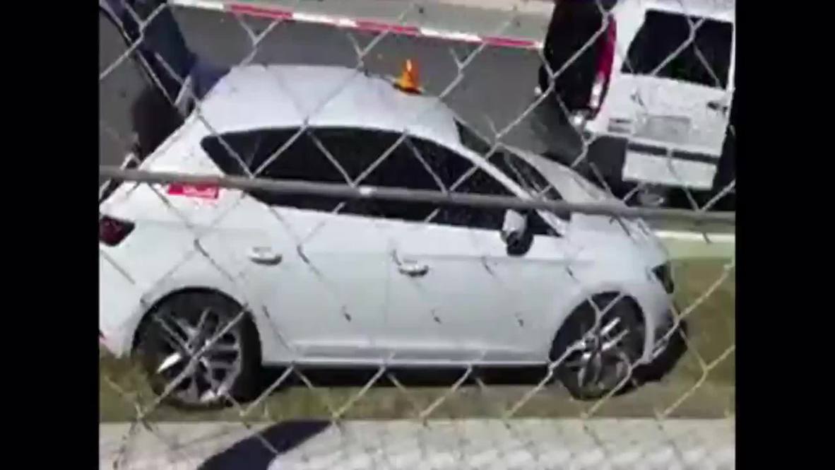 Spain: F1 Champion Fernando Alonso crashes during preseason testing
