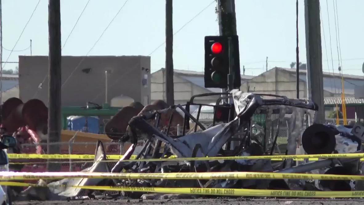 USA: Train collides with truck near LA, injuring 28