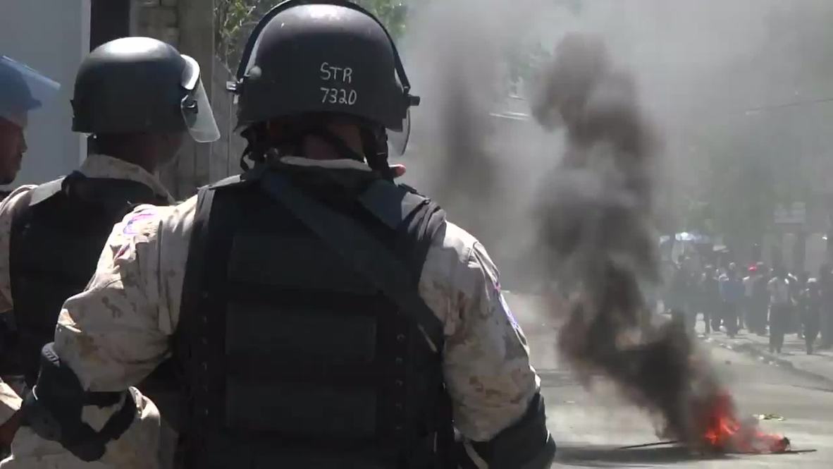 Haiti: Port-au-Prince BURNS during fuel price protest