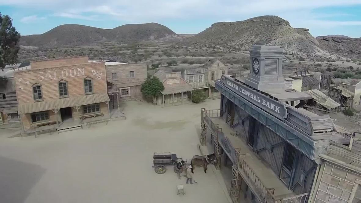 Spain: Drone captures Europe's BIGGEST spaghetti-western studio