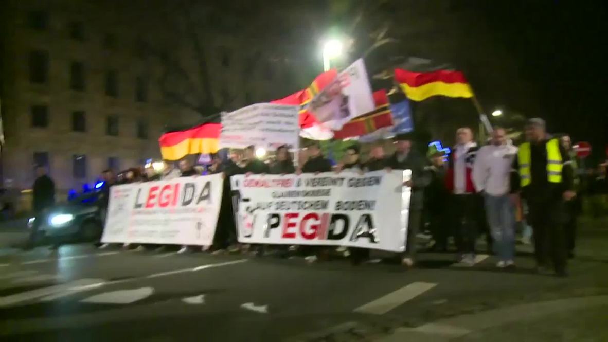 Germany: PEGIDA march through Dresden