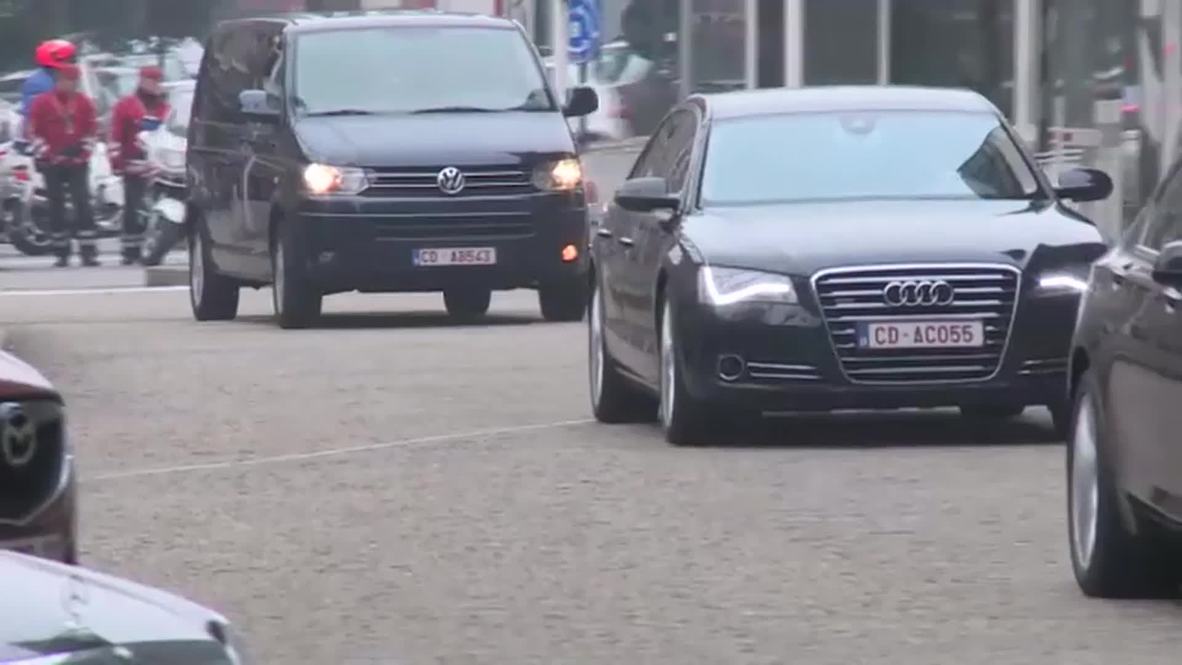 Belgium: Russian Energy Minister Alexander Novak arrives for Ukraine gas talks