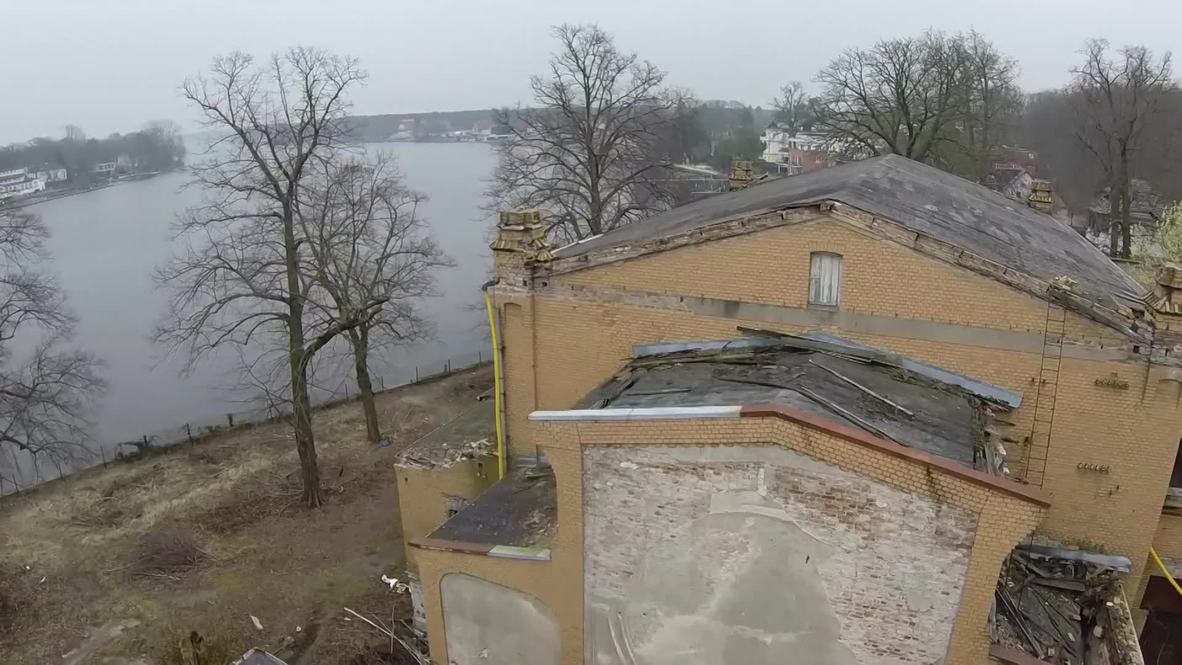 Germany: DRONE captures abandoned ballroom, is there time for one last dance?