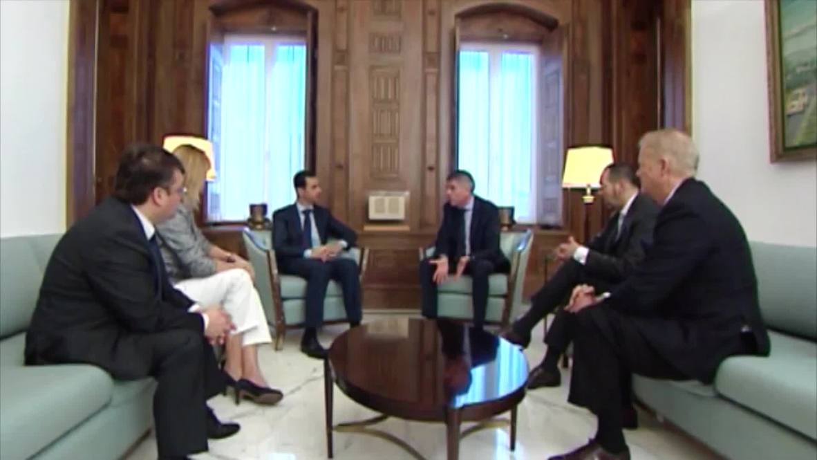 Syria: Three Belgian MPs show support for Syrian President Assad in Damascus